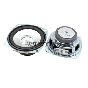 Altavoces de rango completo de 3 pulgadas 78 mm 4 ohmios 10 W cuadrados de altavoz de audio portátil 2 piezas - Imagen 1 de 5