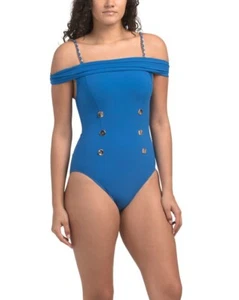 Traje de baño GOTTEX Montecarlo de una pieza con detalles de botones (talla 14) - Imagen 1 de 2
