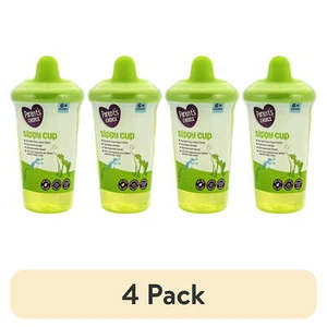 (4 pack) Parent's Choice Hard Spout Sippy Cup, Green, 9 fl oz, 6 Months+ - Picture 1 of 6