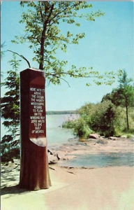 Postcard  Headwaters Mississippi River Itasca Park Minn. Chrome - Picture 1 of 2