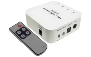 4-Port Digital Audio Switch With IR Remote Push Button Control Switching - Picture 1 of 4