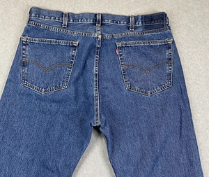 Levis 505 Jeans Mens 38x34 Regular Straight Denim Preppy City Western Workwear - Picture 1 of 23