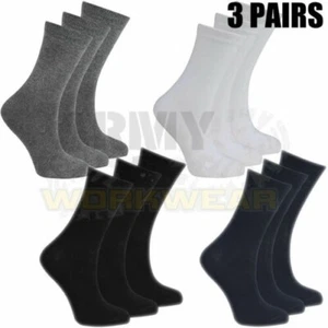 3,6,9,12 Pairs Boys Girls Ankle Socks Childrens Back to School Kids Plain Cotton - Picture 1 of 5
