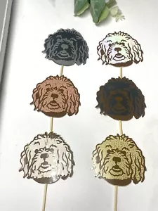 Cockapoo Cupcake Toppers x 2, Cavapoo Cake, Cockapoo Cake Toppers. Pup cakes - Picture 1 of 10