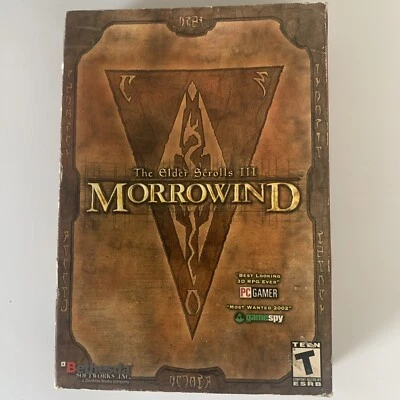 MORROWIND ELDER SCROLLS III MEGA RARO PC BIG BOX WIN 98 Foto 1 de 4