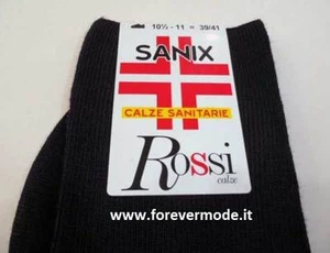 6 Paia di Calze da uomo Rossi Sanix lunghe Sanitarie in caldo misto lana art 206 - Imagen 1 de 5