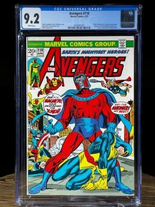 AVENGERS #110 CGC 9.2 June 1973 X-Men Magneto Iron Man Thor - Picture 1 of 2