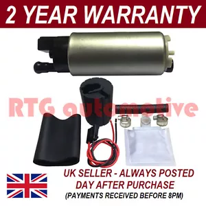 340 LPH IN TANK 12V FUEL PUMP HIGH POWER UPGRADE FOR GSS342 255 INCL FITTING KIT - Picture 1 of 1