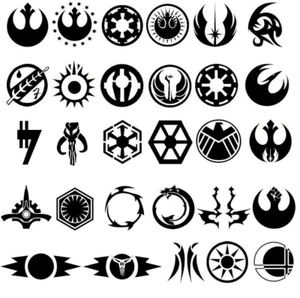 Star Wars Vinyl Decal Sticker Car Helmet Wall Window Laptop StarWars Symbols Art - Picture 1 of 34