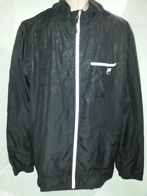 Vtg FILA Sport Golf Windbreaker Jacket Coat Light Weight Mens XL Black Polyester - Image 1 of 4
