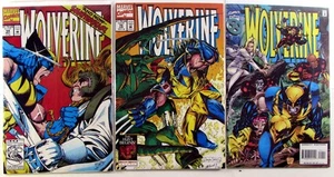 Wolverine Lot of 3 #54, 70, 94 1995 Marvel Emma Frost Jubilee Comic Books - Picture 1 of 1