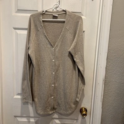 Cárdigan Columbia By The Hearth para mujer XL beige avena acogedor cómodo Gorpcore Foto 1 de 4