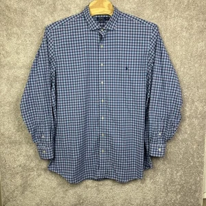 Polo Ralph Lauren Performance Hemd Herren 3XLT Tall Blau Kariert Langarm Preppy - Bild 1 von 5