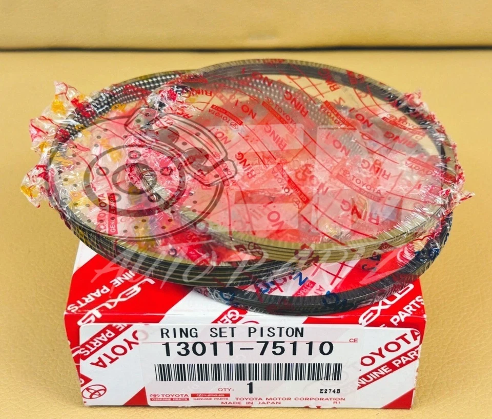 Toyota Piston Rings 13011-75110 OEM Set 1301175110 Genuine Engine Rebuild NEW - Image 1 of 1