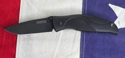 Kershaw 1550 BLACK-OUT KEN ONION RARE EXCELLENT FOLDING KNIFE - Image 1 of 4