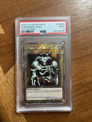 Yu-Gi-Oh! TCG Summoned Skull RA03-EN086 First Edition PSA 9 - Image 1 of 2