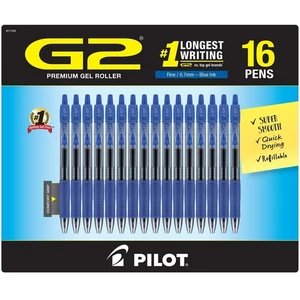 Pilot G2 einziehbare Gelstifte fein 0,7 mm, 16er Pack - Bild 1 von 5