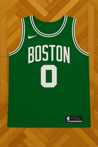 Fanatics NBA Boston Celtics Jayson Tatum #0 Green Men's Size L Jersey New - Picture 1 of 3