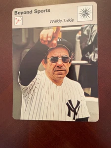 1979 Sportscaster Card #85-13- Yogi Berra - New York Yankees -Walkie-Talkie MT - Picture 1 of 2