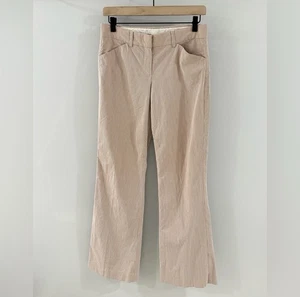 Theory Women’s Tan Pinstripe Trousers Size 2 - Picture 1 of 5