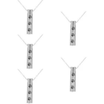  5pcs Urn Halskette Asche Cremation Halskette Verwandte Asche Anhänger Halskette - Bild 1 von 4