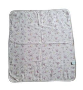Vintage Baby Sprockets Pink Floral Security Cotton Blanket Double Side - Picture 1 of 6
