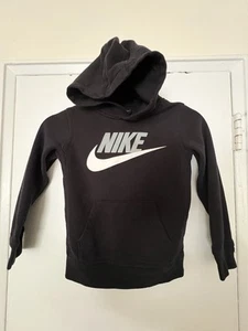 Nike Toddler Hoodie Black-White Sz Small 4-5 Yrs - Picture 1 of 5