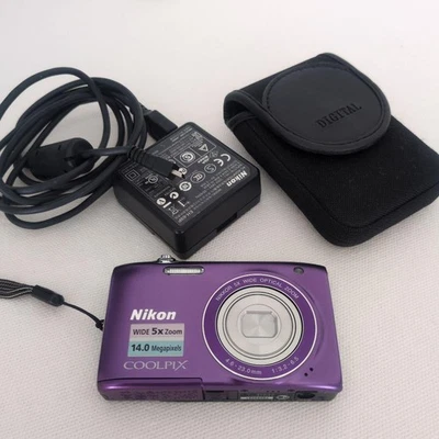 Nikon COOLPIX S3100 Compact Camera 5x Zoom 1.4MP Used No Customs Fees US - Image 1 of 4