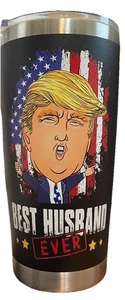 TRUMP Best Husband Thermo Donald Trump Becher 20oz schwarz - Bild 1 von 2