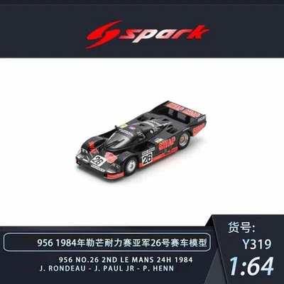 Spark 1:64 956 No.9 / No.26 Le Mans 24H 1984 Diecast Model Car - Image 1 of 2