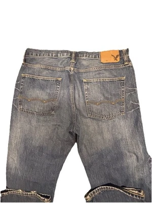 Pantalones de mezclilla para hombre American Eagle clásicos corte bota azul 34x32 Foto 1 de 4