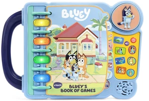 VTech Bluey's Fun Sounds Colorful Lights Book of Games Kids Baby & Toddler Toys - Picture 1 of 11
