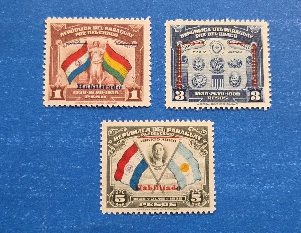 Estampillas de Paraguay, Scott 388-390 conjunto completo MNH Foto 1 de 1