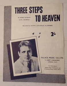 British Sheet Music Eddie Cochran "Three Steps to Heaven" ©1960 - Picture 1 of 2