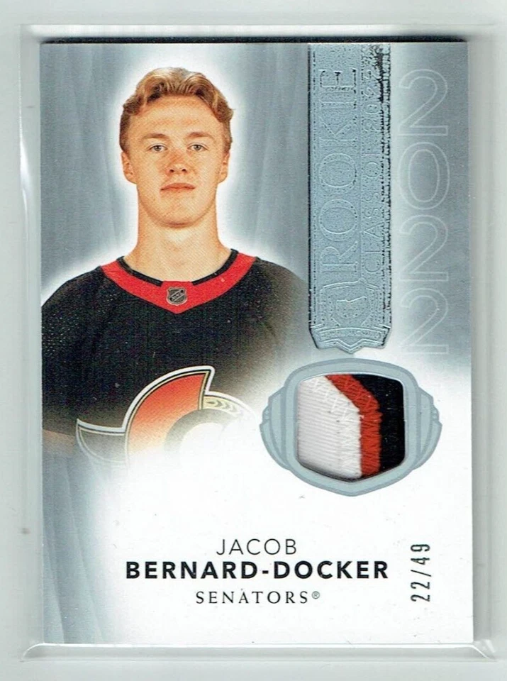 21-22 UD Upper Deck The Cup  Jacob Bernard-Docker  /49  Rookie  Patch - Image 1 of 1