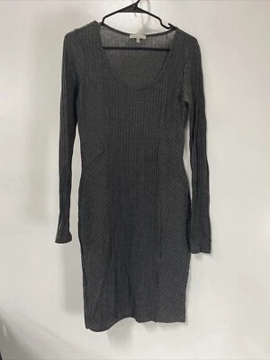 Charlotte Russe Vestido Suéter Tejido Manga Larga Carbón Talla Mediana Foto 1 de 4