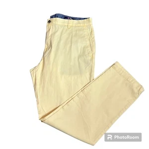 Vineyard Vines Breaker Solid Lemon Drop Pants Sz 38x32 NWT - Picture 1 of 10