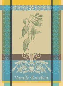 Garnier Thiebaut French Food Kitchen Tea Dish Cotton Woven Towel Vanilla Bourbon - Picture 1 of 8