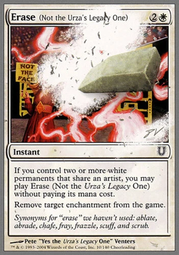 Erase (Not the Urza's Legacy One) ~ Near Mint Unhinged UltimateMTG Magic White C - Image 1 of 1
