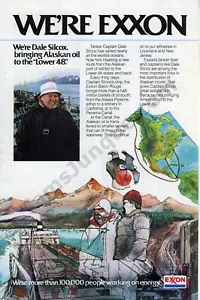 1981 Exxon Dale Silcox Alaskan Öl Energie alte DRUCKANZEIGE einzigartige Geschenkidee (2645) - Bild 1 von 1