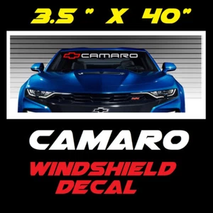 CAMARO z28 Chevrolet, Windshield Baner Sticker Logo Vinyl Decal American Muscle - Foto 1 di 4