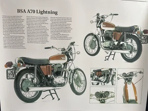 1971 BSA 750 A70 Lighting 18 x 24 Poster / Article / Information / Pictures - Picture 1 of 5