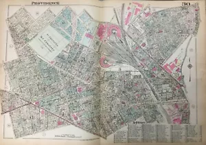 1926 SMITH HILL PROVIDENCE RI ST PATRICK'S RC FRIEDHOF GEMEINSAMES KREUZ STATLAS KARTE - Bild 1 von 7