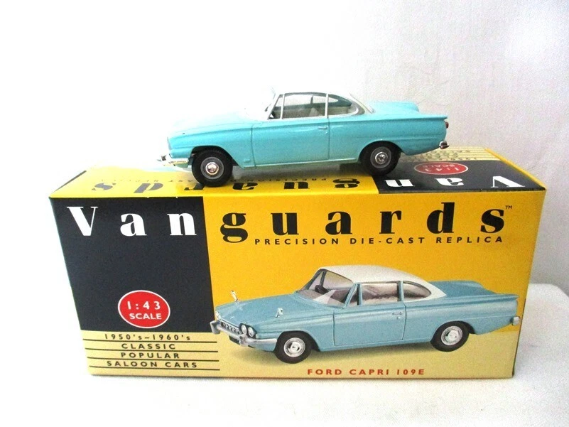 Corgi Vanguards Ford Consul Capri 109E   Turquoise/White   VA34000   RARE - Image 1 of 1