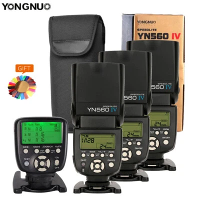 Yongnuo YN560 IV YN560IV Speedlite 2.4G Wireless Flash Light +YN560TX II trigger - Image 1 of 4