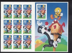US Scott # 3204 Tweety & Sylvester Mint Pane of 10 issued in 1998 - Picture 1 of 1