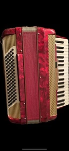 fisarmonica scandalli colore rosso ottime condizioni anni 60 - Foto 1 di 3