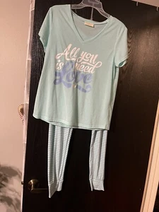 Brand New Two piece sleep set sz L , and ladies 2 pair sleep socks sz 4-11 - Picture 1 of 5