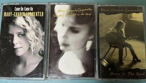 MARY CHAPIN CARPENTER- 3 CASSETTE LOT COME ON-STONES IN ROAD-SHOOTING STRAIGHT - Picture 1 of 8