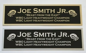 Joe Smith Jr nameplate for signed boxing gloves trunks photo or case - Bild 1 von 2